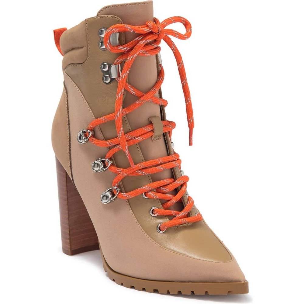 Steve Madden (Karey Womens Leather Pointed Toe Ankle Boots)